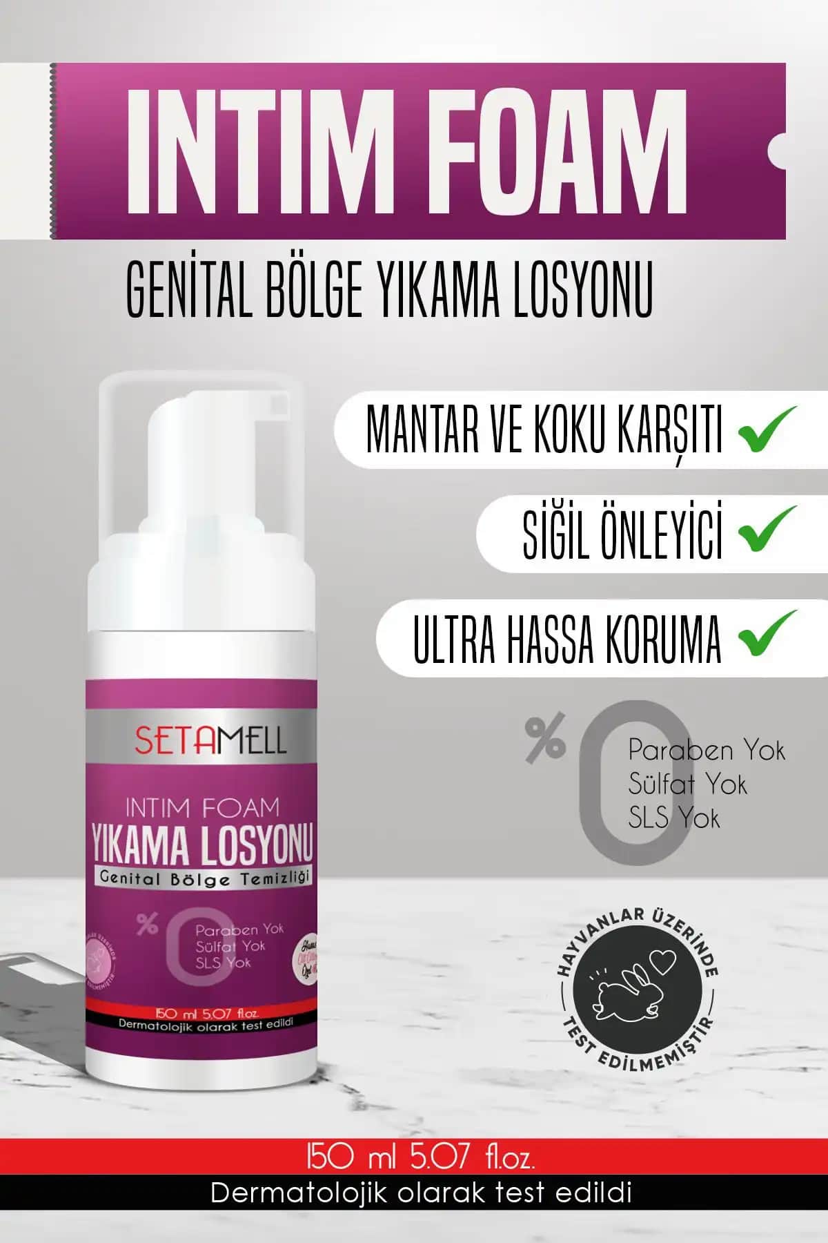 İntim Köpüğü: Koku ve Mantar Giderici 150 ml