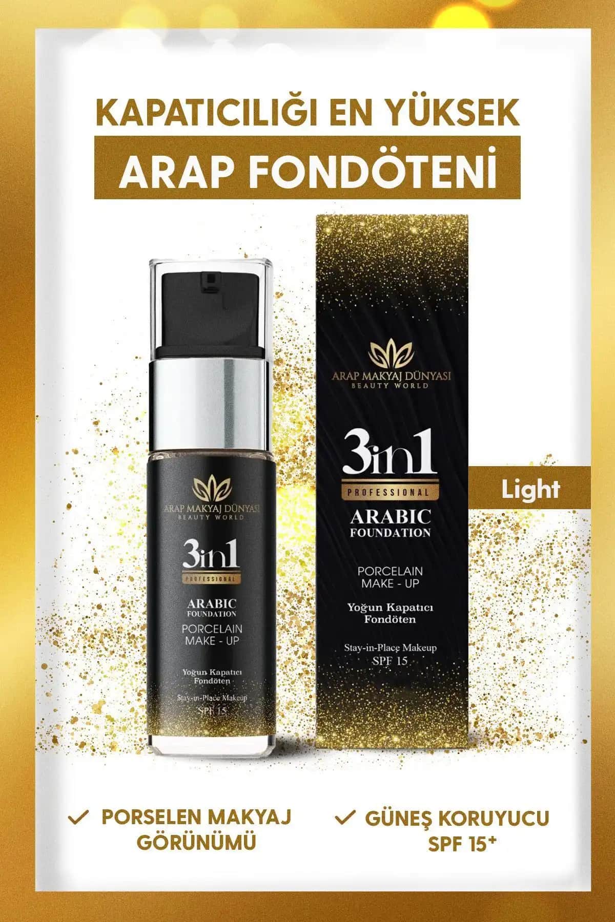 Yoğun Kapatıcı Fondöten Light - Doğal ve Etkili