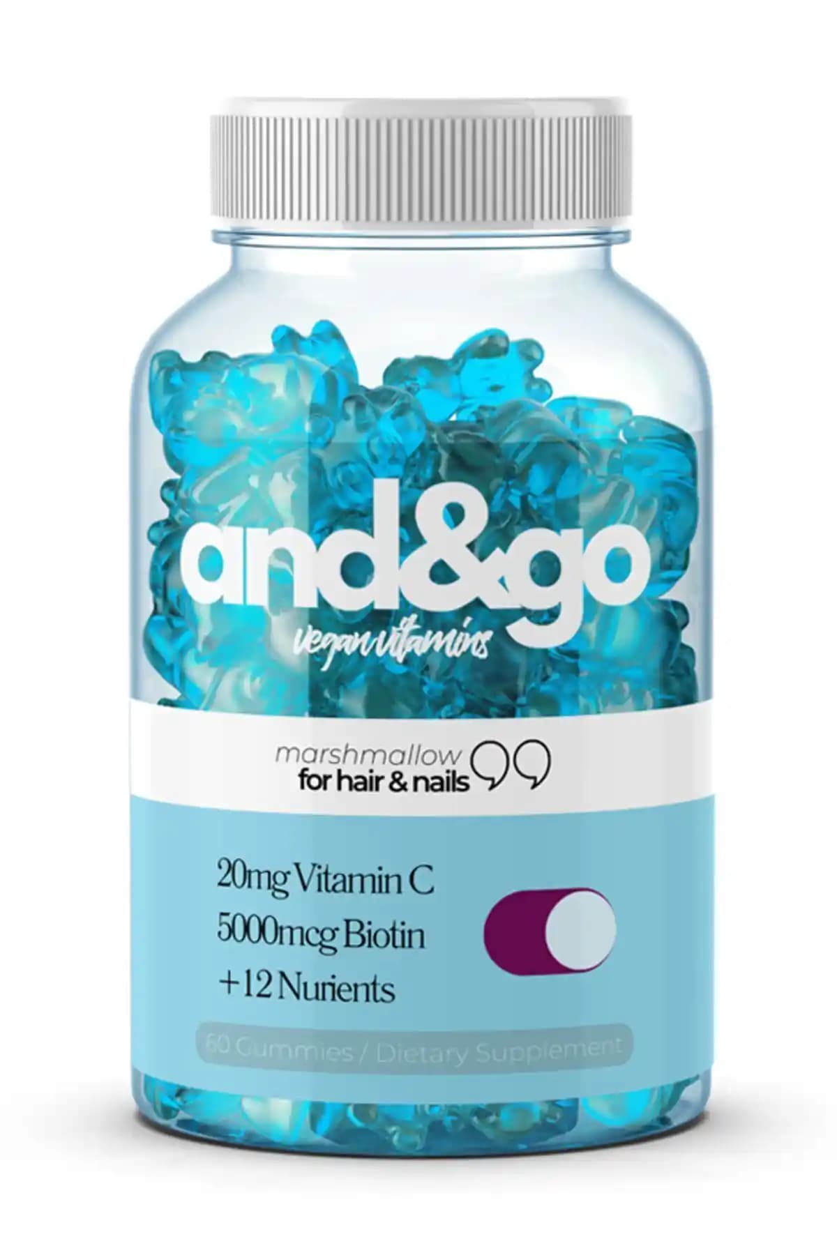 And Go For Hair & Nails Vegan Biotin: Saç ve Tırnak Sağlığını Güçlendiren Takviye