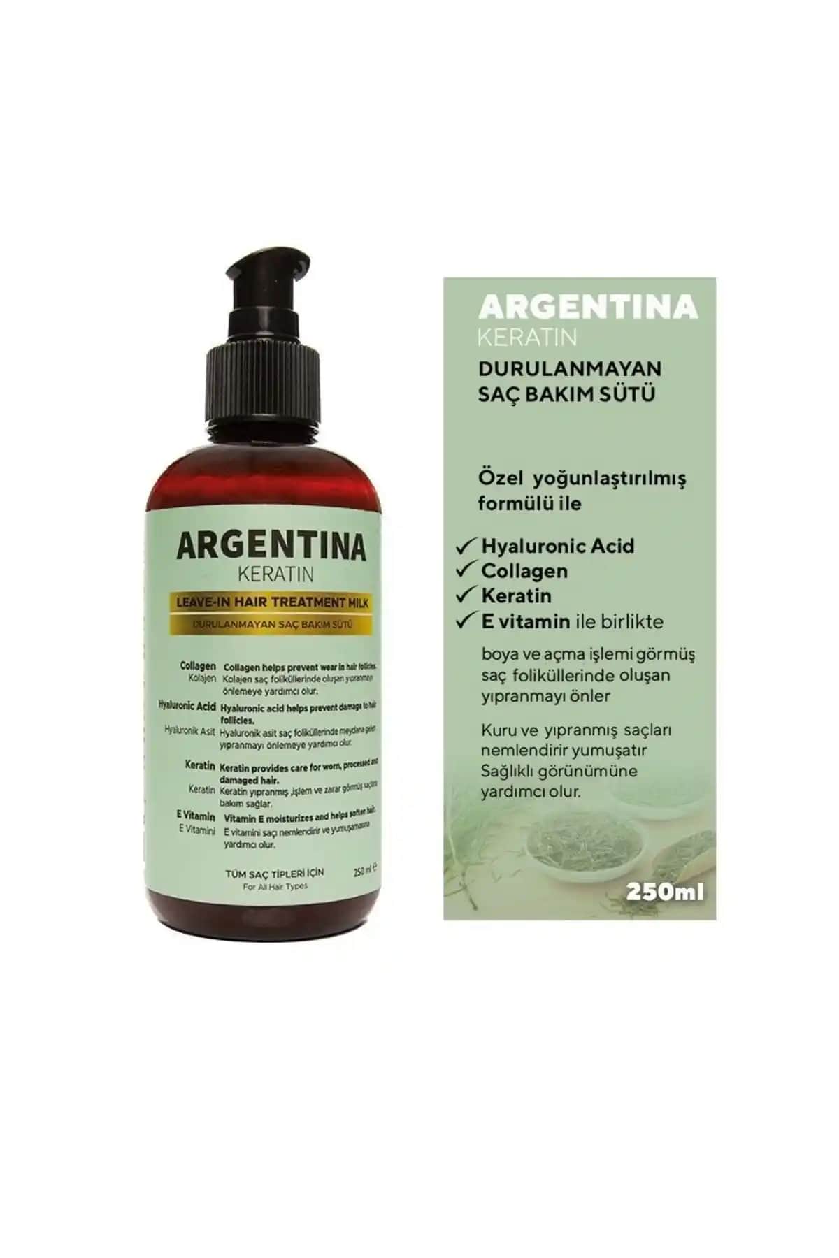 Argentina Keratin Durulanmayan Saç Bakım Sütü ile Sağlıklı ve Parlak Saçlara Ulaşın