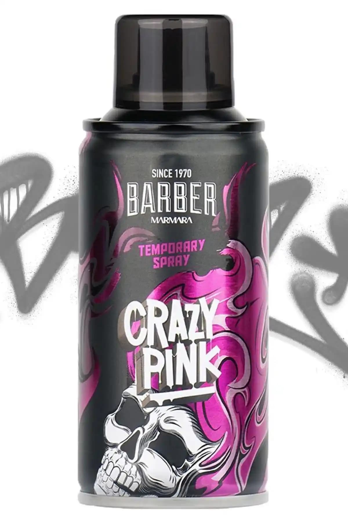 Barber Marmara Geçici Renkli Saç Spreyi Pembe: Kolay ve Hızlı Renk Değişikliği İçin Uygun
