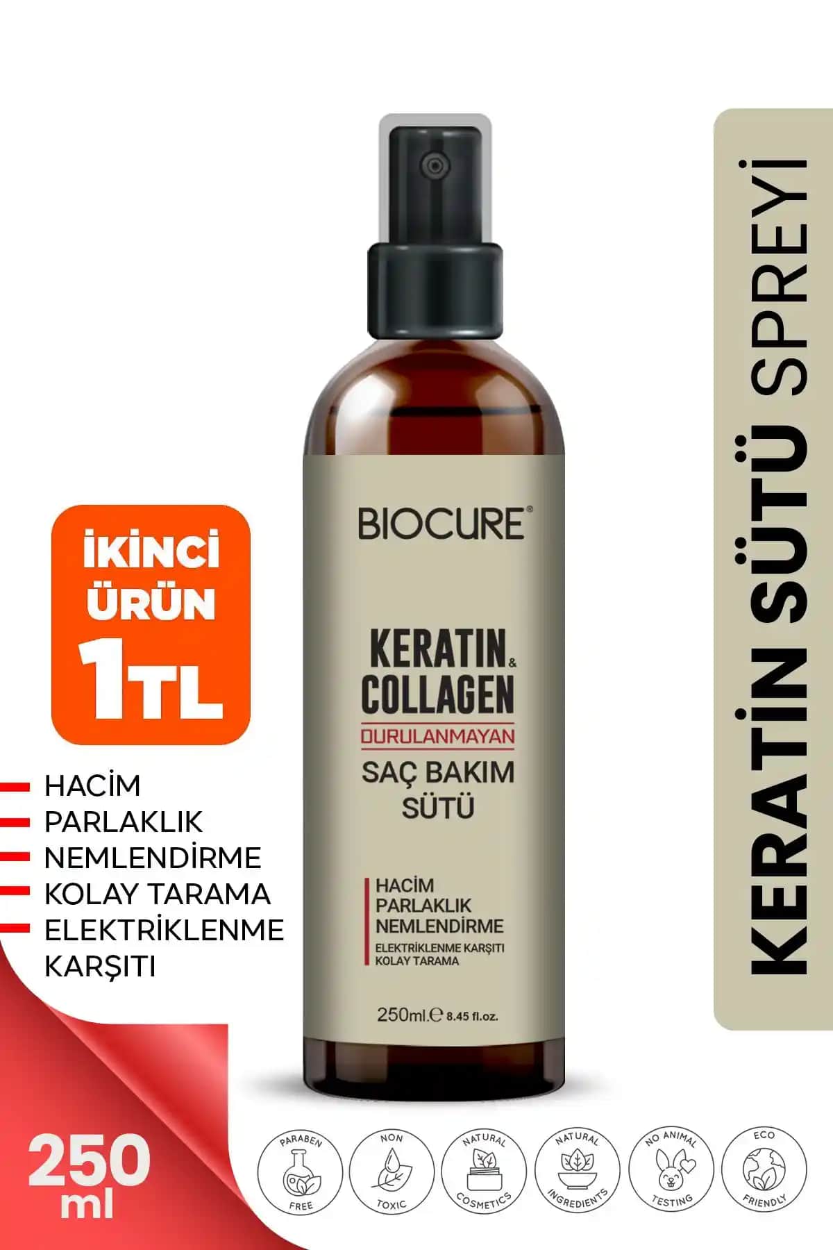 Biocure Keratin Sütü Collagen ile Saçlarınızda Sağlık ve Parlaklık Artışı