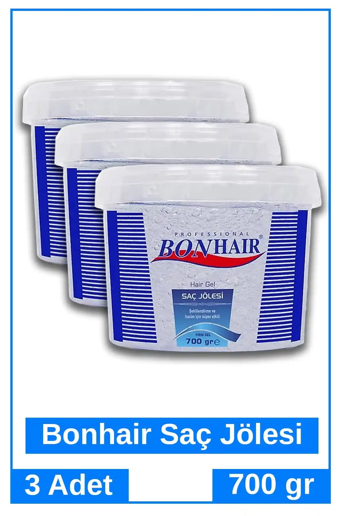 Bonhair Saç Jölesi 3X700g Güçlü Tutuculuk ve Uzun Süreli Şekillendirme İçin