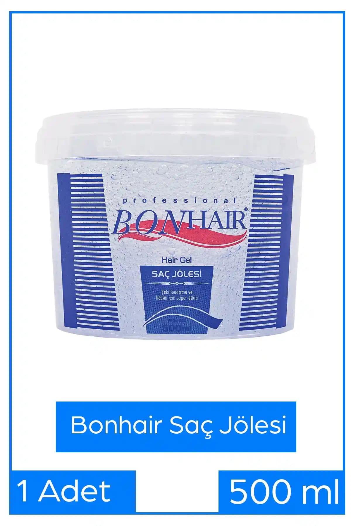 Bonhair Saç Jölesi 500 ml: Orta Tutuculuk ve Doğal Görünüm Sağlayan Saç Şekillendirici