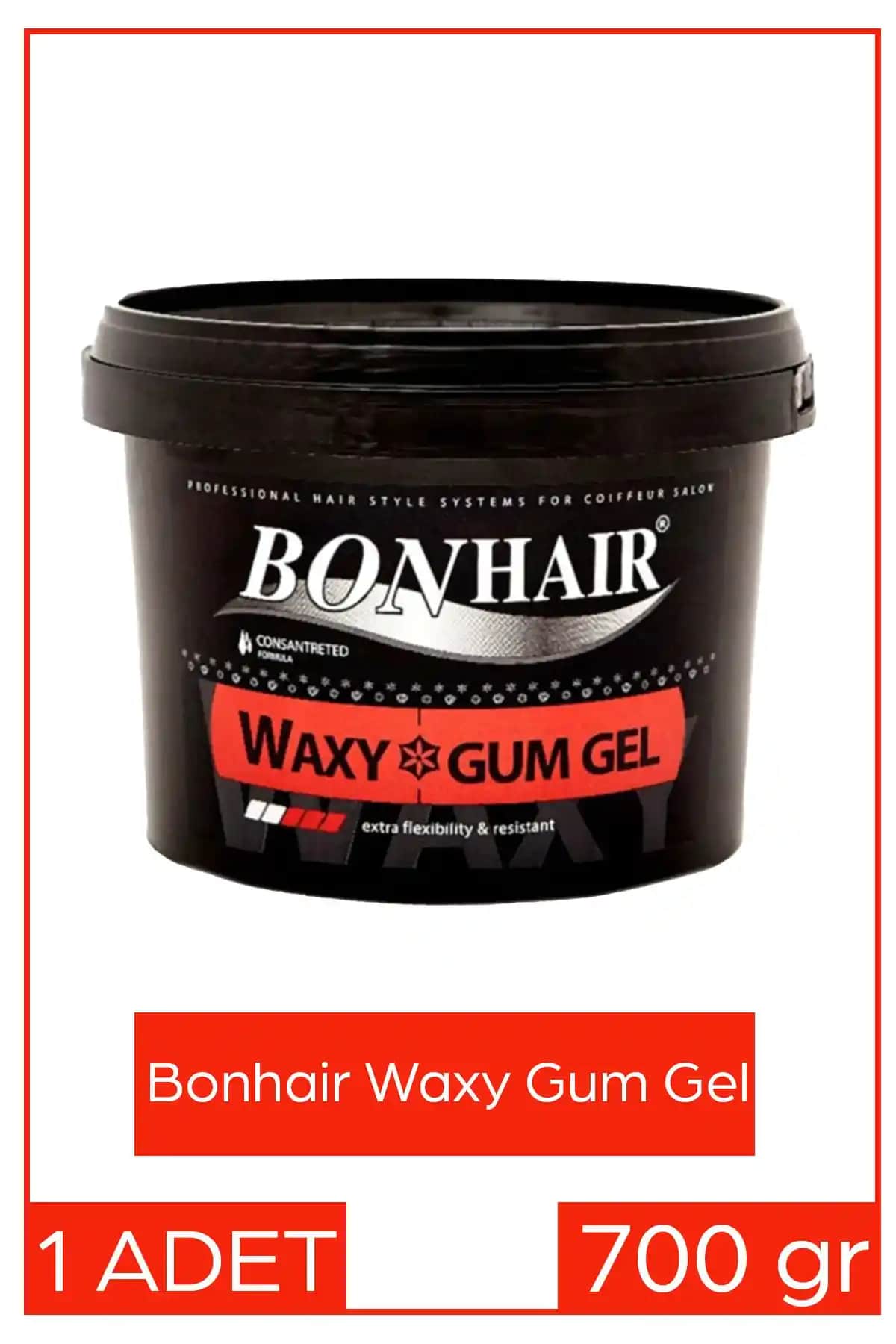 Bonhair Waxy Gum Jöle 700ml: Doğal Görünüm ve Hafif Tutuculu Saç Şekillendirme Ürünü