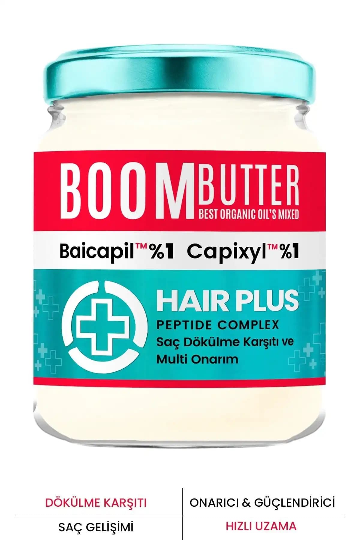 BOOM BUTTER Plus Dökülme Karşıtı Saç Bakım Yağı: Doğal ve Klinik Testlerle Kanıtlanmış Etkili Formül