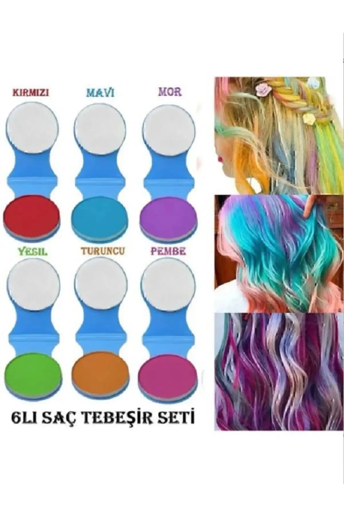 Deep Passion 6'lı Saç Tebeşiri Seti ile Canlı ve Doğa Dostu Renkler