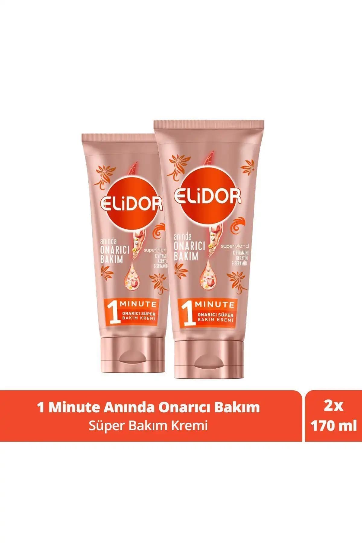 Elidor Superblend 1 Dakikada Derinlemesine Saç Onarıcı Kremi Tüm Saç Tipleri İçin Uygun