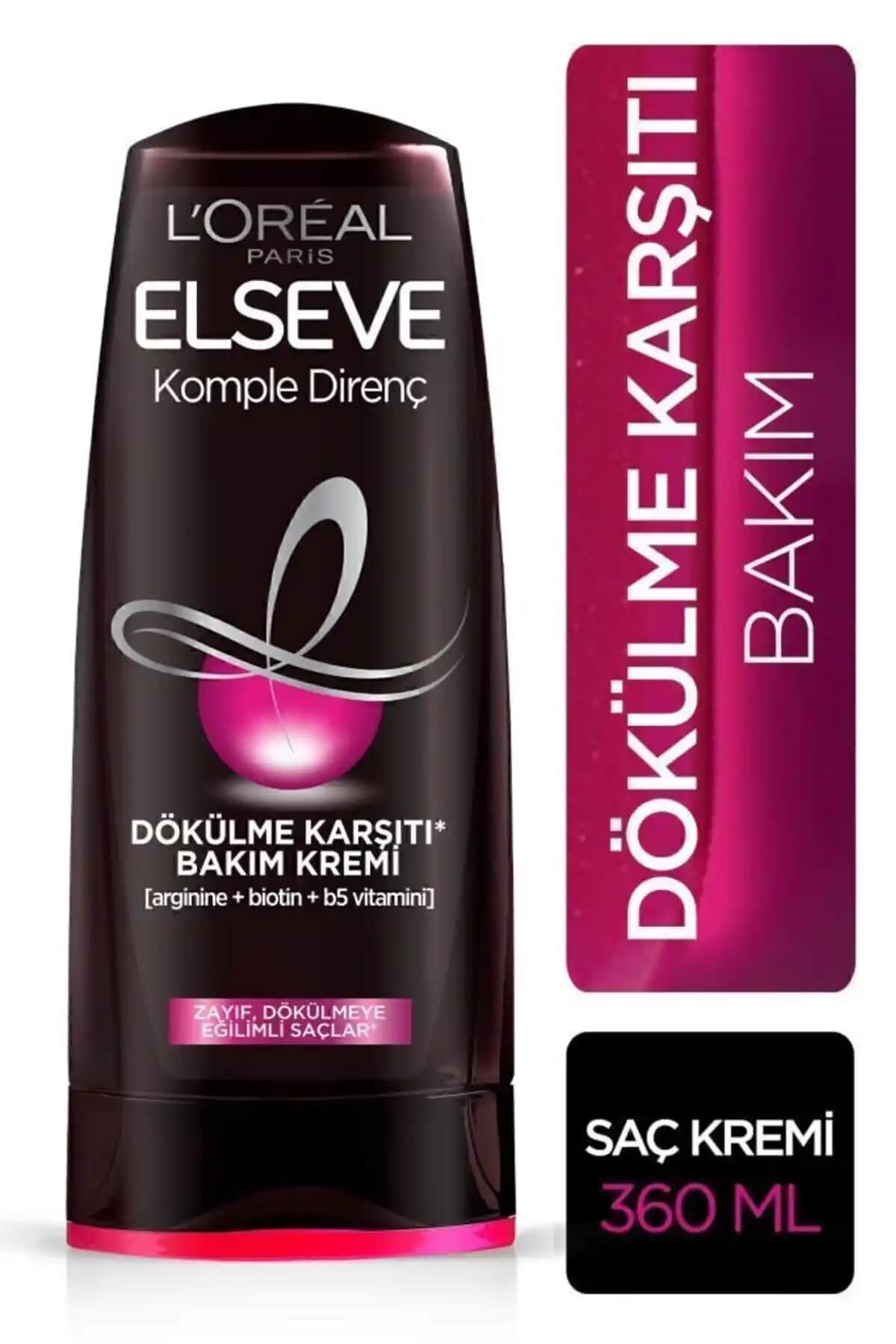 Elseve L'Oréal Paris Komple Direnç Dökülme Karşıtı Bakım Kremi Saç Güçlendirme ve Yükseklik Sağlar