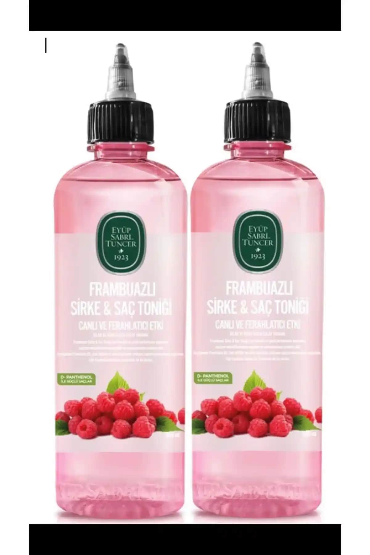 Eyüp Sabri Tuncer Saç Tonik Sirke Frambuazlı Doğal Saç Bakım Ürünü 500 ml Türkiye menşei