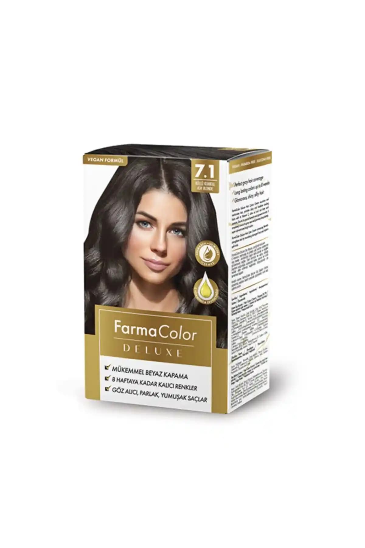 Farmasi Deluxe Küllü Kumral 7.1 Saç Boyası Kalıcı ve Doğal Renk Seçeneği