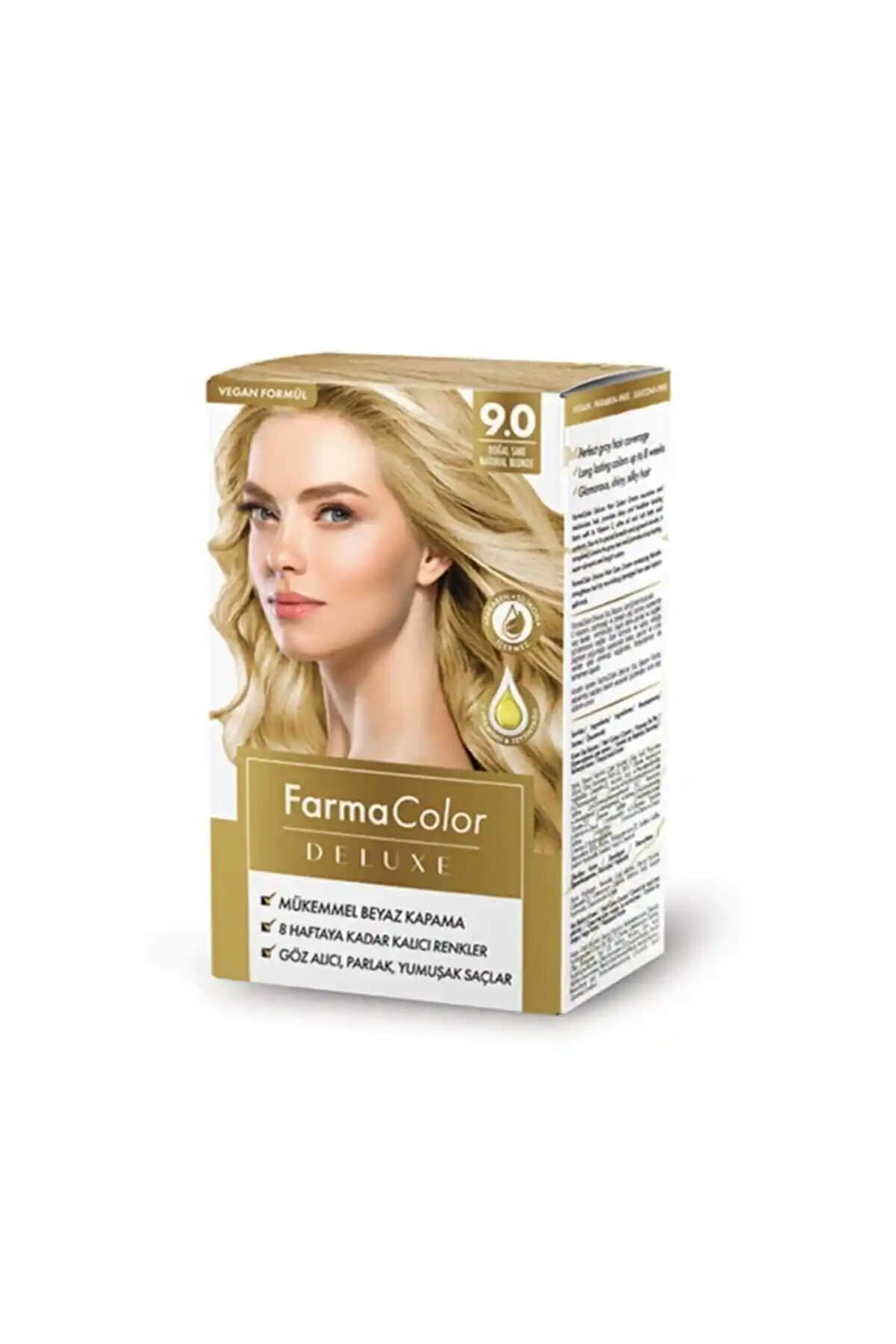 Farmasi Farmacolor Deluxe Saç Boyası Doğal Sarı 9.0 Kalıcı ve Parlak Saç Renk Seçeneği