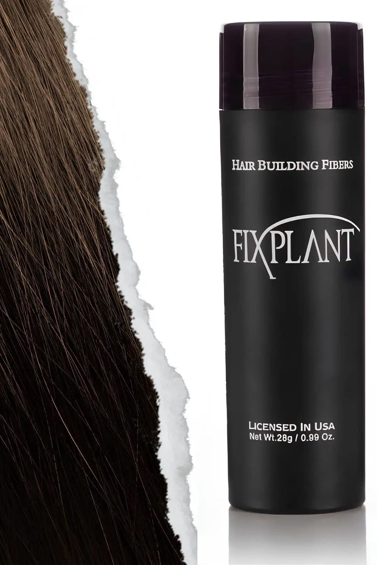 FixPlant Saç Dolgunlaştırıcı Topik 28 Gr Orta Kahverengi Doğal ve Hızlı Saç Hacmi Artırıcı