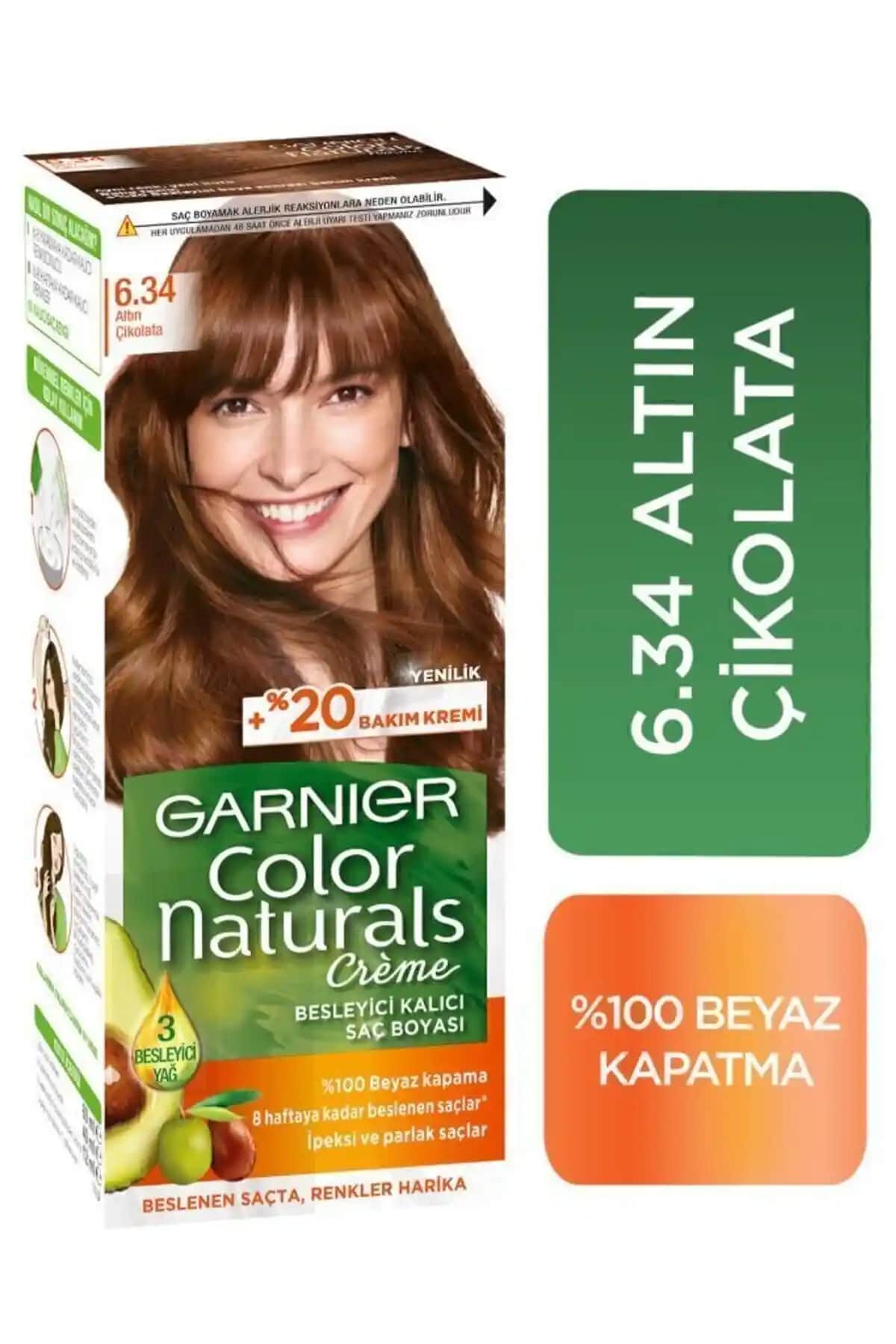 Garnier Color Naturals 6.34 Altın Çikolata Saç Boyası Detaylı İnceleme ve Kullanıcı Yorumları