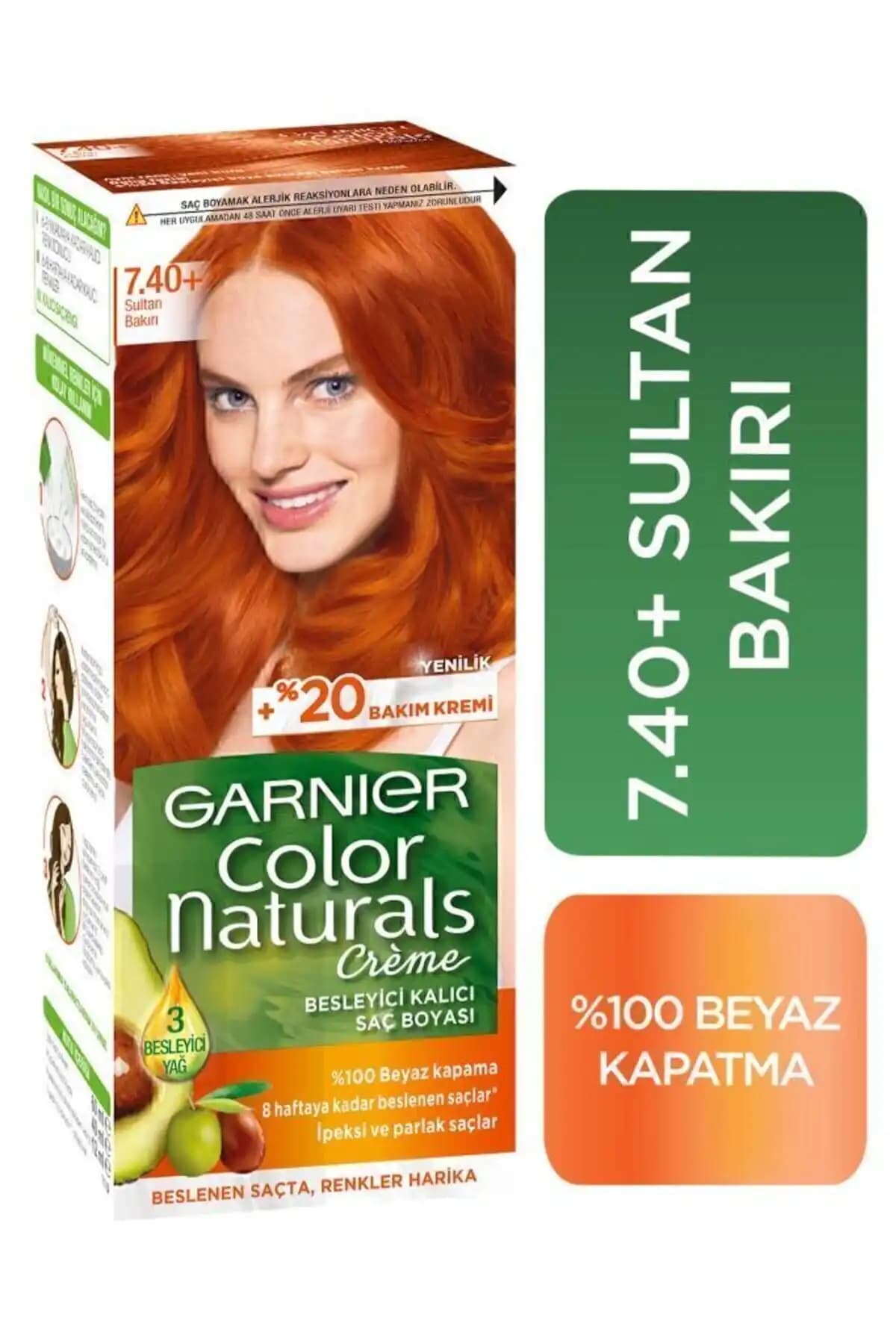 Garnier Color Naturals 7.40 Tarçın Bakırı: Kalıcı ve Doğal Saç Boyası Ürünü Özellikleri