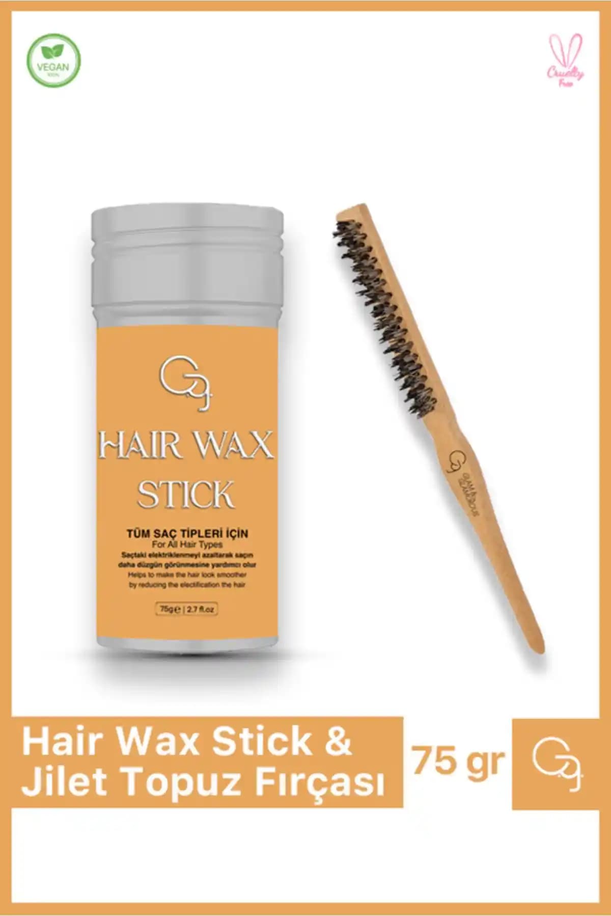 Glam Glamorous Stick Wax ve Topuz Fırçası ile Günlük Saç Şekillendirme Çözümü