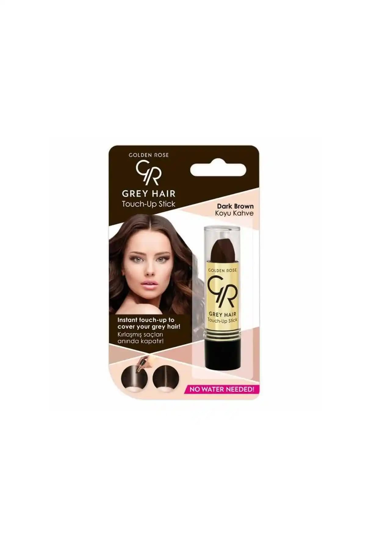 Golden Rose Grey Hair No:02 Dark Brown Stick ile Beyazları Anında Gizlemenin Pratik Yolu