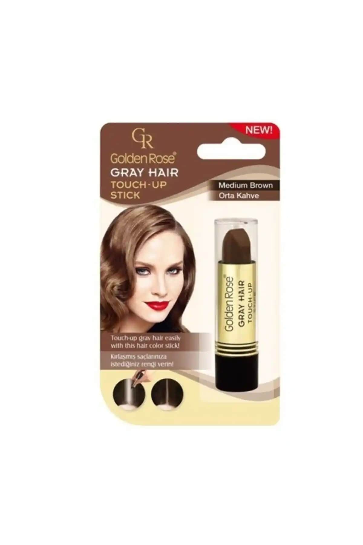 Golden Rose Gri Saç Rengi Kapatıcı Stick 03 Orta Kahve – Doğal ve Hızlı Saç Gri Kapama Çözümü