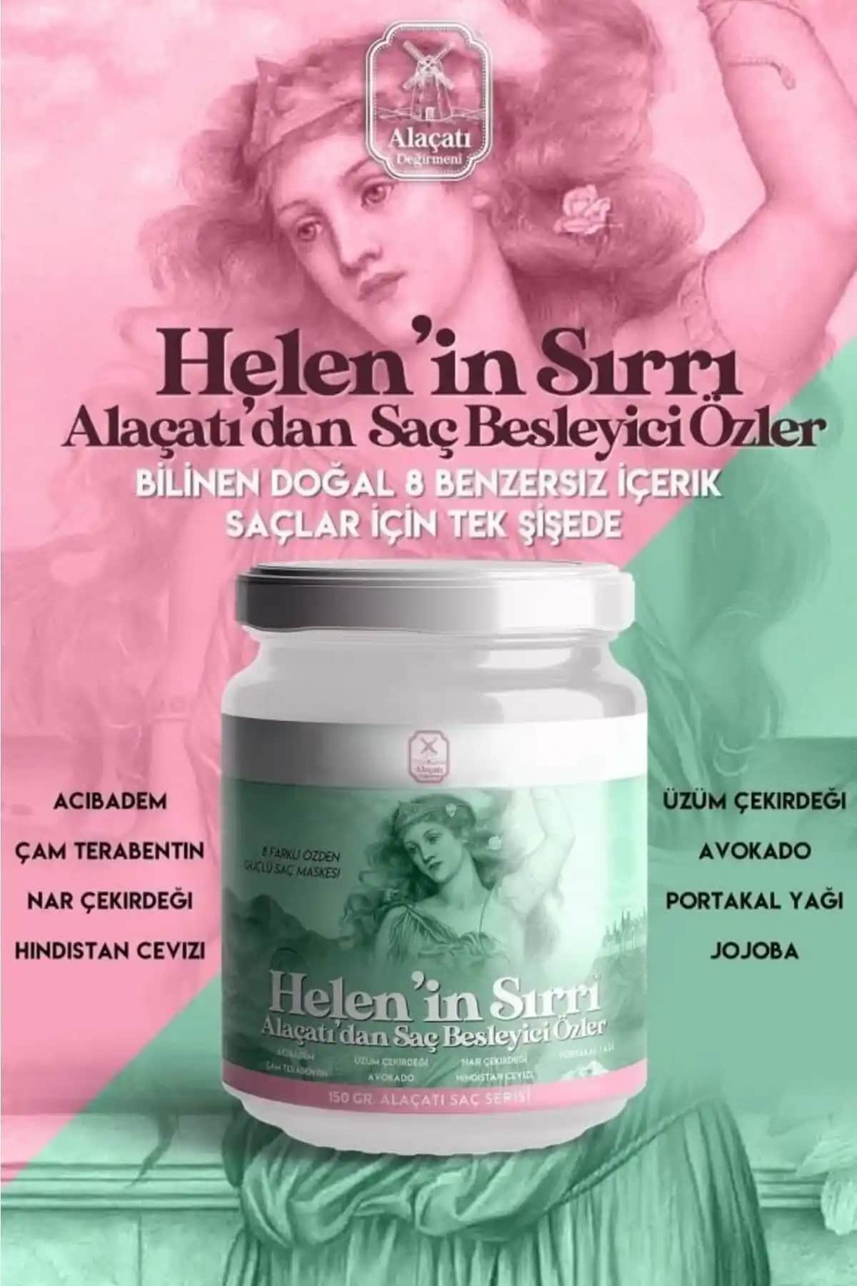 Helen'in Sırrı Saç Besleyici ve Güçlendirici Özler: Doğal ve Güvenilir Saç Bakım Ürünü