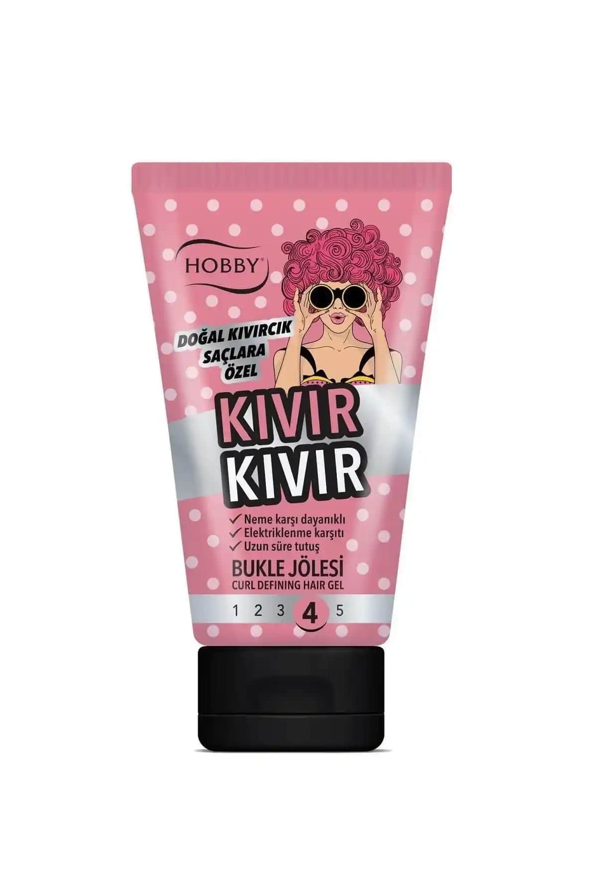 Hobby Tüp Jöle Kıvır Kıvır: Doğal ve Hacimli Saçlar İçin Güçlü Şekillendirme Çözümü