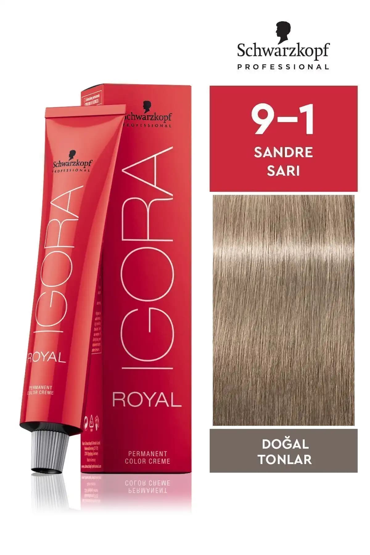 Igora Royal Doğal Tonlar 9-1 Sandre Sarı Saç Boyası Kalıcılık ve Parlaklık Sağlar