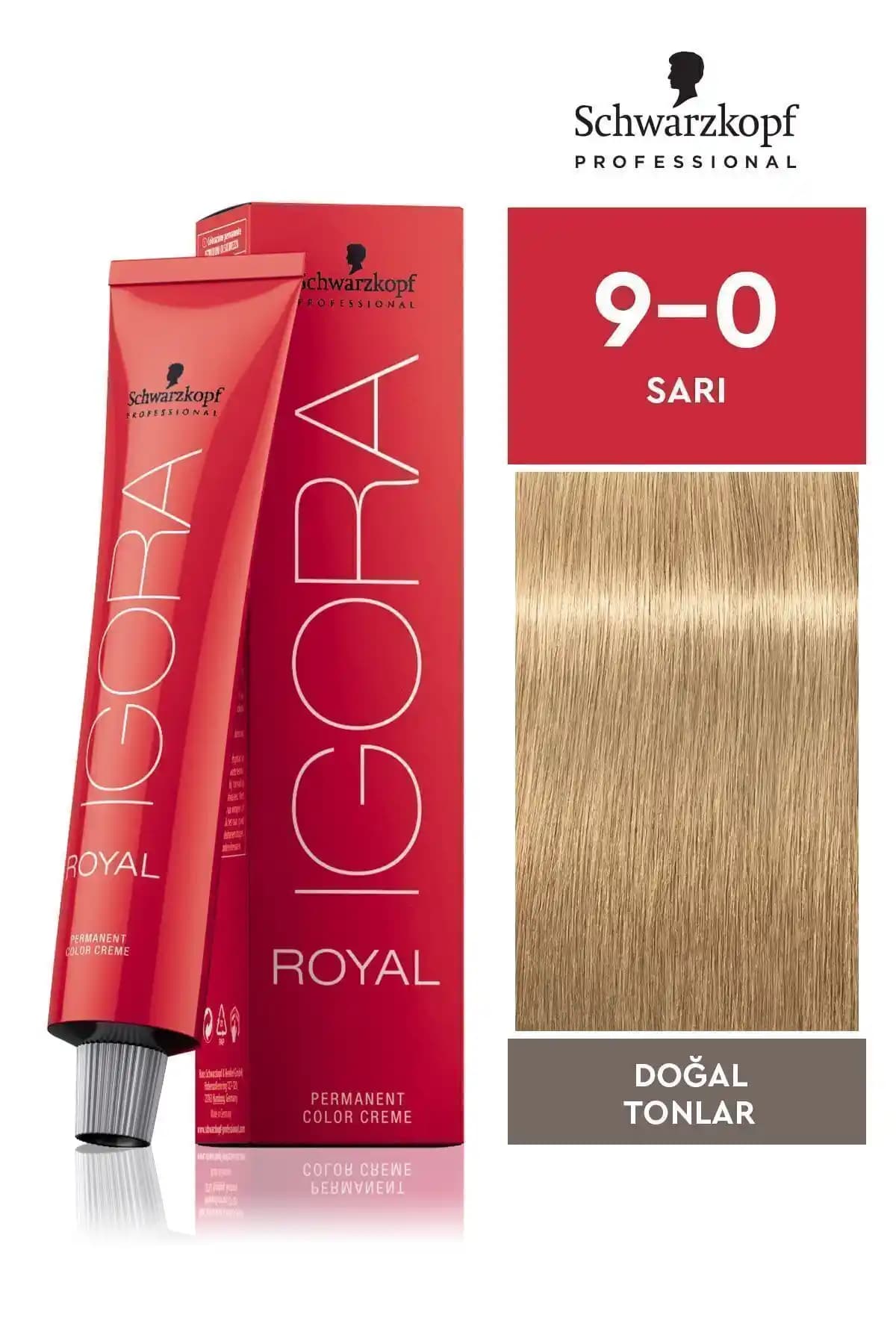 Igora Royal Doğal Tonlar Sarı 9-0 Saç Boyası: Kalıcı ve Doğal Sarı Tonlar İçin Profesyonel Seçenek
