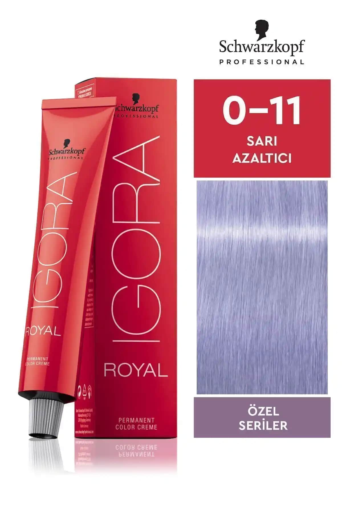 Igora Royal Özel Seriler 0-11 Sarı Azaltıcı Saç Boyası Kalıcı ve Doğal Renk Kontrolü