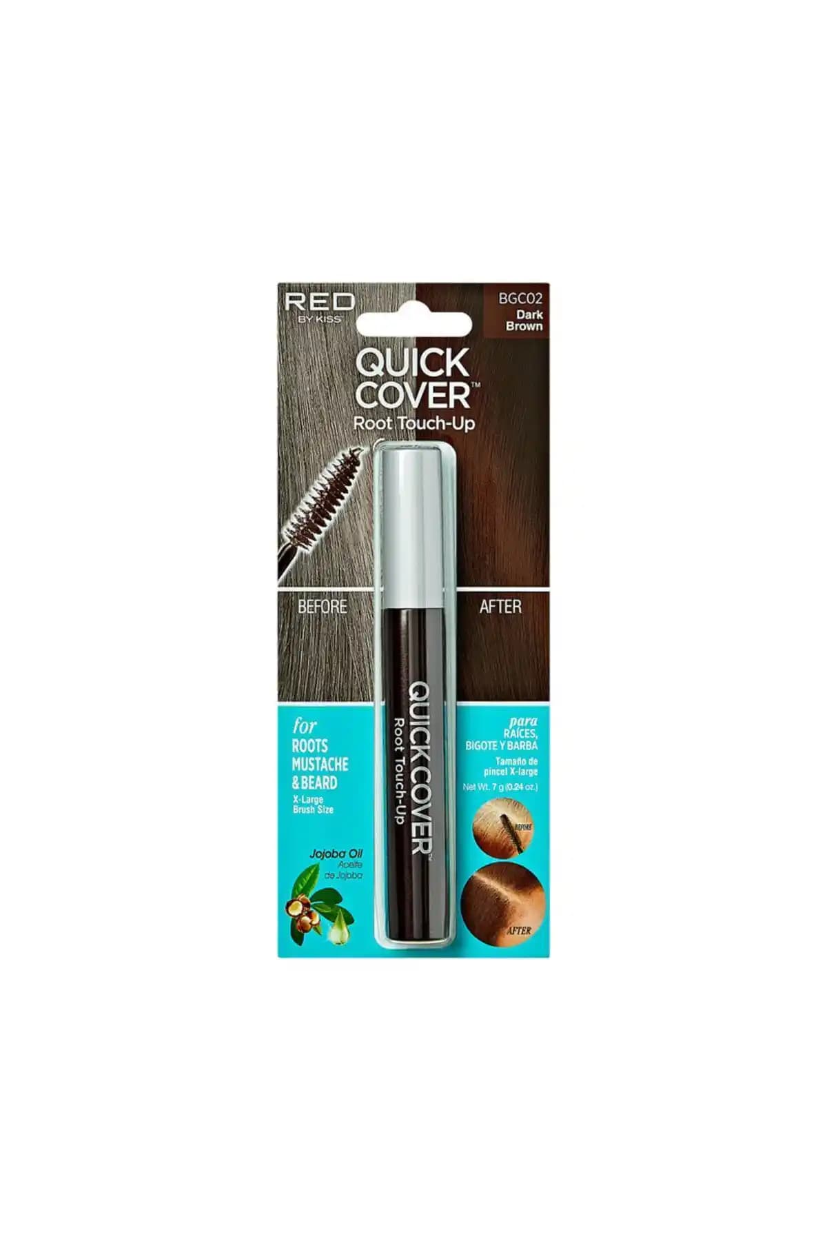 Kiss Ouick Cover Beyaz Saçlar İçin Anında Kapatıcı ve Doğal Görünüm Sağlayan Saç Maskarası