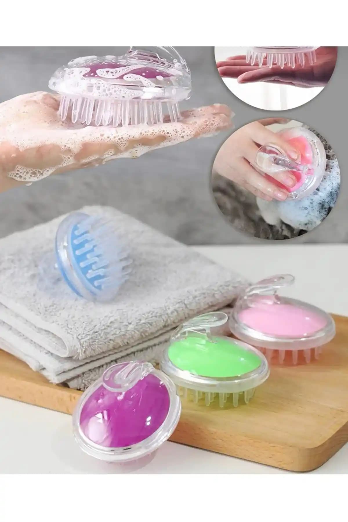 Küçük EW Silikon Kafa Masajı Fırçası ile Saç Derisi Sağlığınızı Güçlendirin