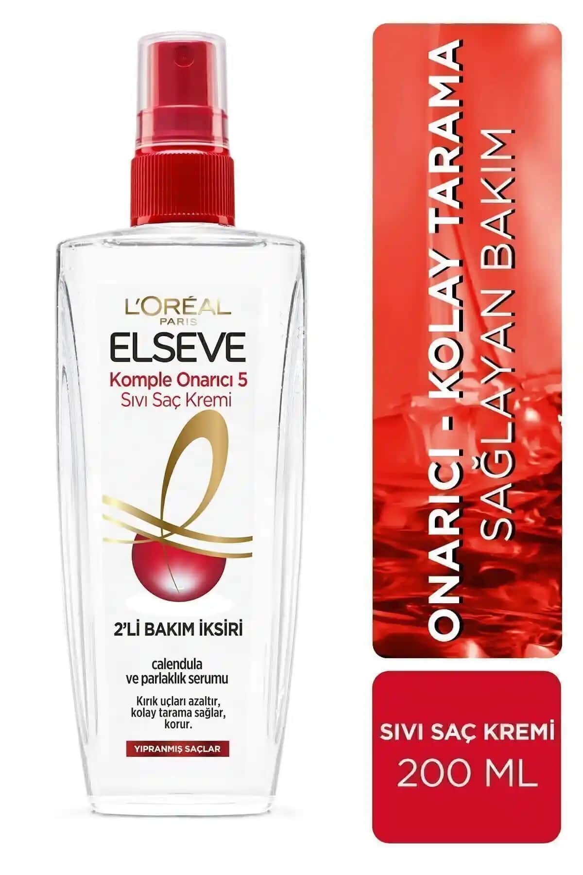 L'Oréal Paris Elseve Komple Onarıcı 5 Sıvı Saç Kremi: Yıpranmış ve kuru saçlar için etkili bakım ürünü