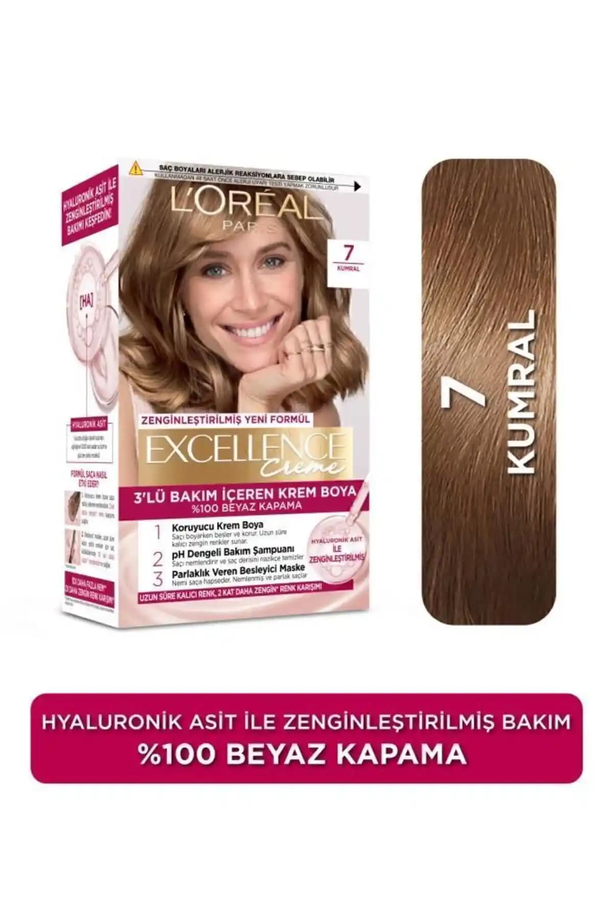 L'Oreal Paris Excellence Creme Kumral Saç Boyası Renk ve Bakım Özellikleri