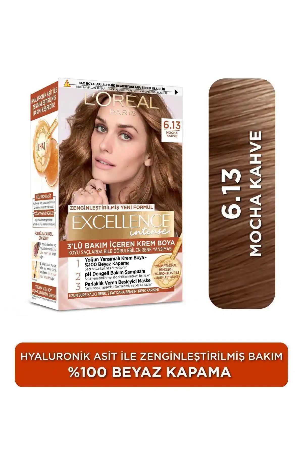 L'Oréal Paris Excellence Intense 6.13 Mocha Kahve Saç Boyası Özellikleri ve Kullanım Rehberi