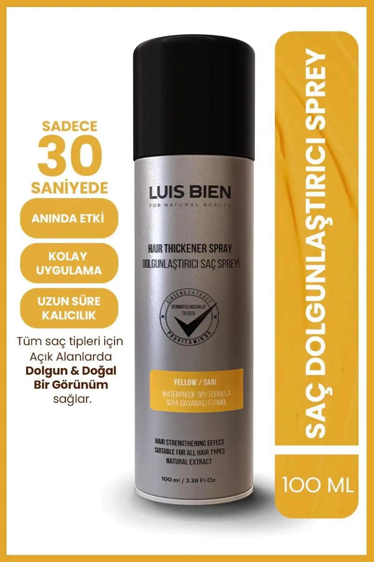 Luis Bien Sarı Saç Dolgunlaştırıcı Sprey 100 ml ile Doğal ve Hacimli Saçlar