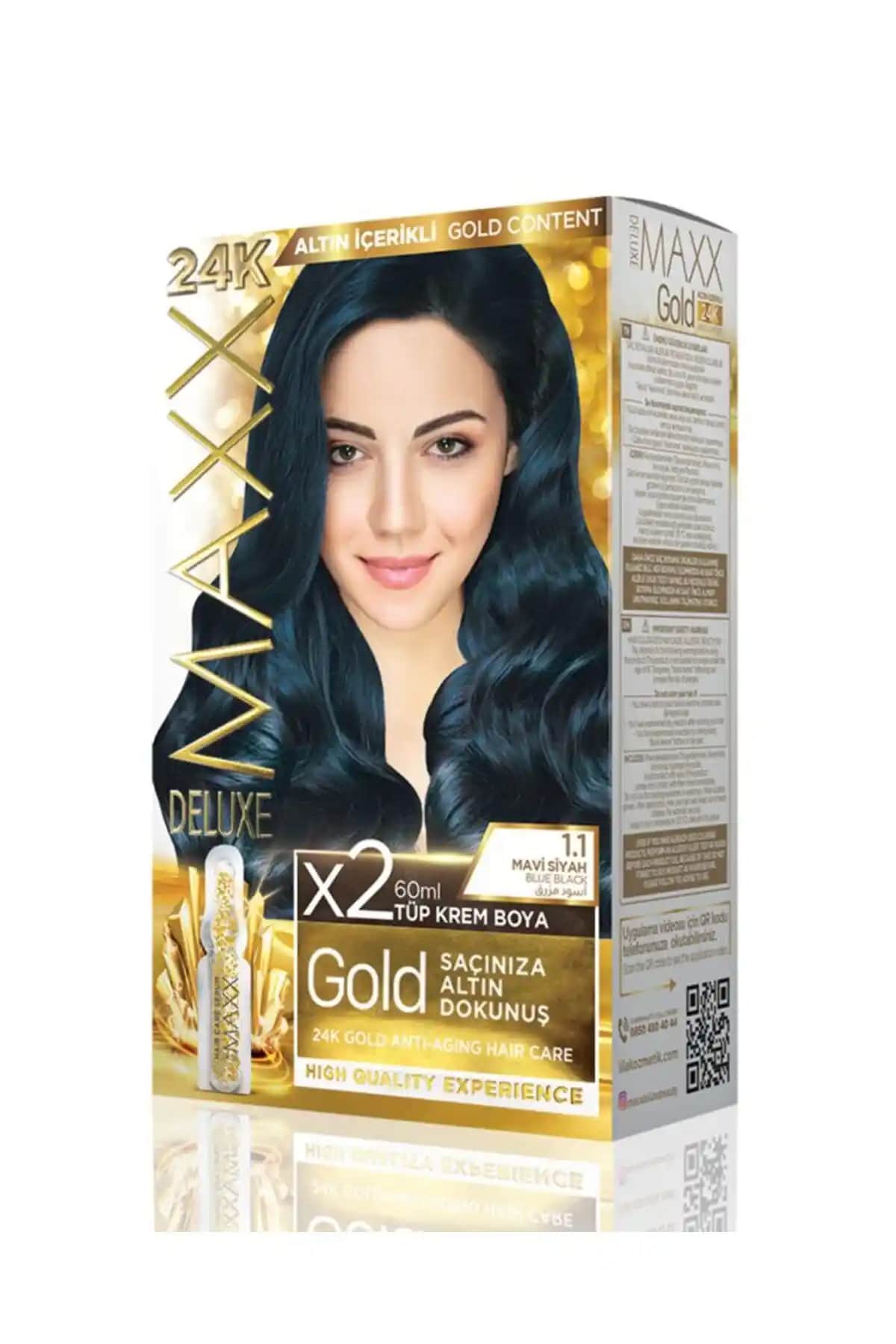 MAXX DELUXE Altın İçerikli Saç Boyası ile Parlak ve Güçlü Saçlar Yaratın