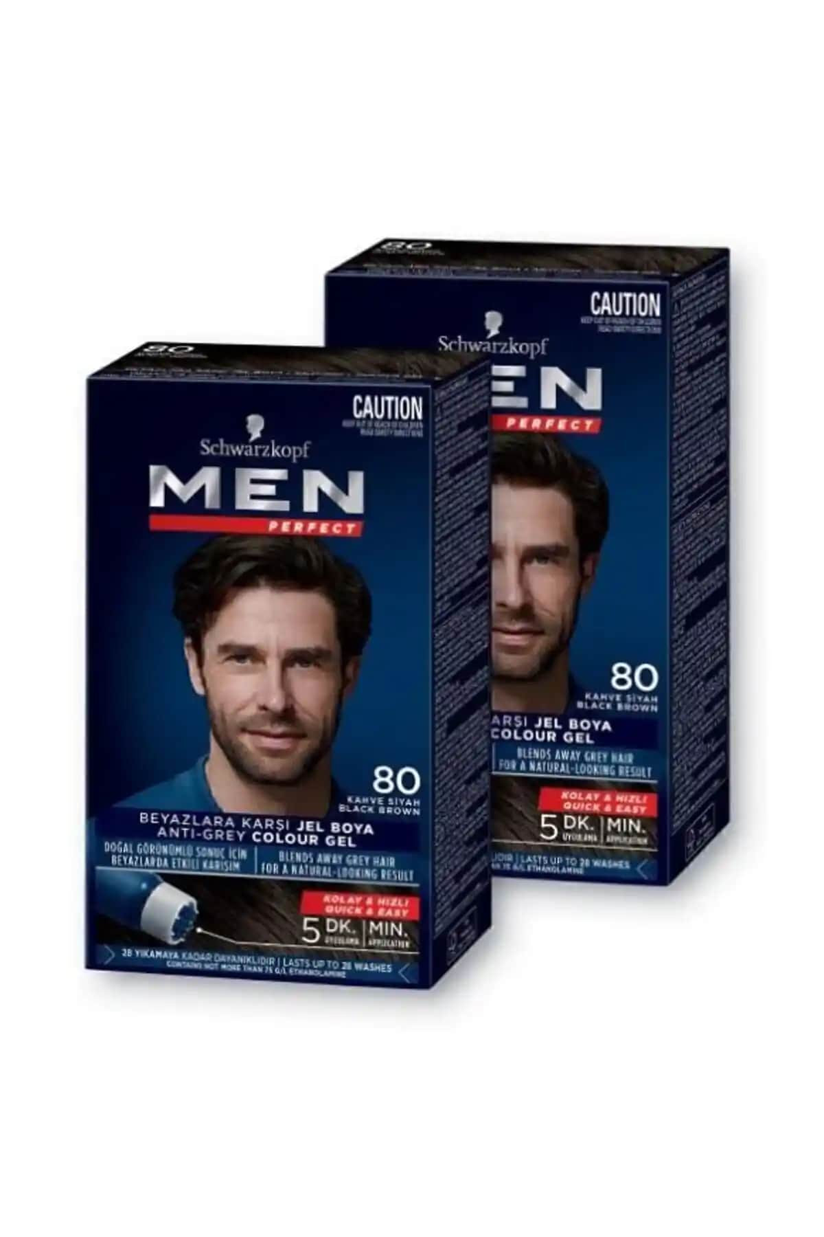Men Perfect Schwarzkopf Saç Boyası 80 Kahve Siyah Kalıcı ve Doğal Renk Deneyimi