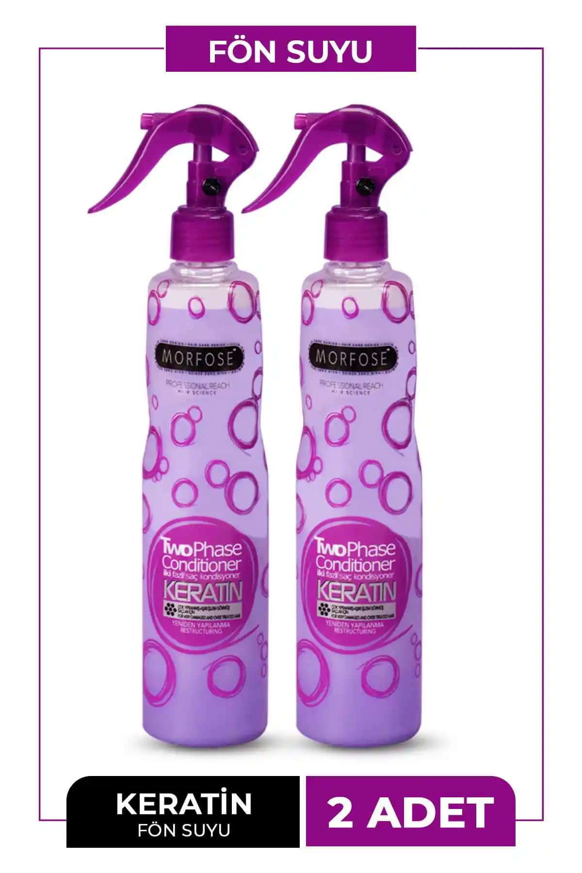 Morfose Çift Fazlı Keratinli Mor Fön Suyu: Saçlara Hacim ve Parlaklık Kazandıran Etkili Formül