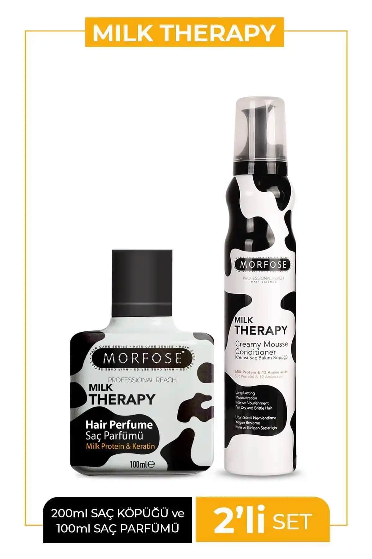 Morfose Milk Therapy Saç Bakım Seti Doğal Güç ve Ferahlık Sağlayan Ürünler