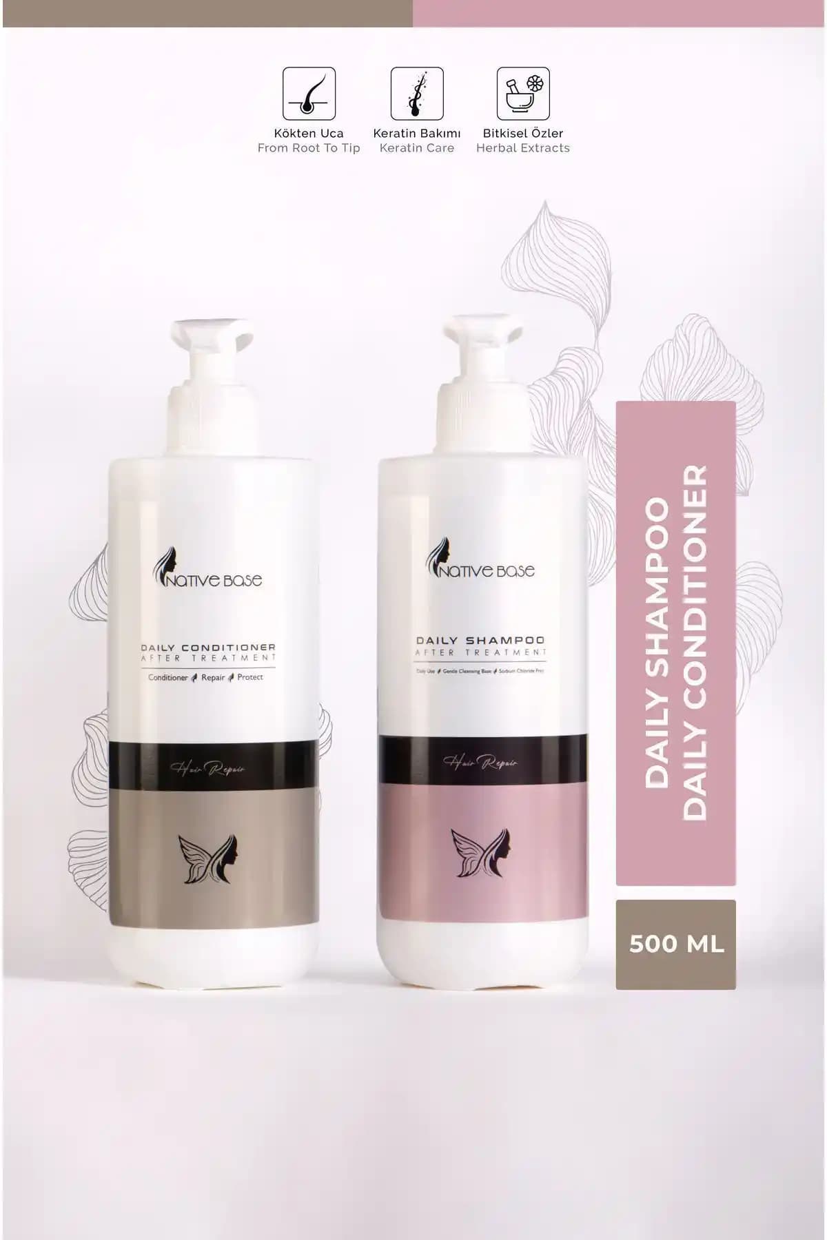 Native Base Keratin Bakım Sonrası Devam Serisi Saç Sağlığı ve Parlaklık İçin Güvenilir Çözüm