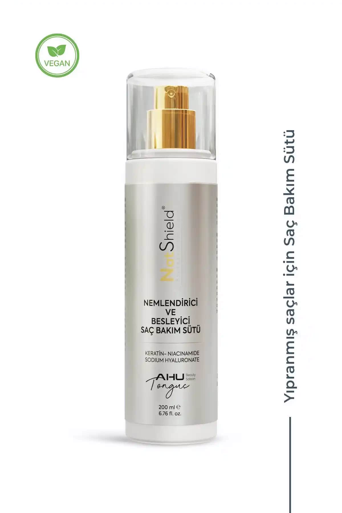 NATSHIELD Nemlendirici ve Besleyici Saç Bakım Sütü ile Sağlıklı, Parlak ve Güçlü Saçlar