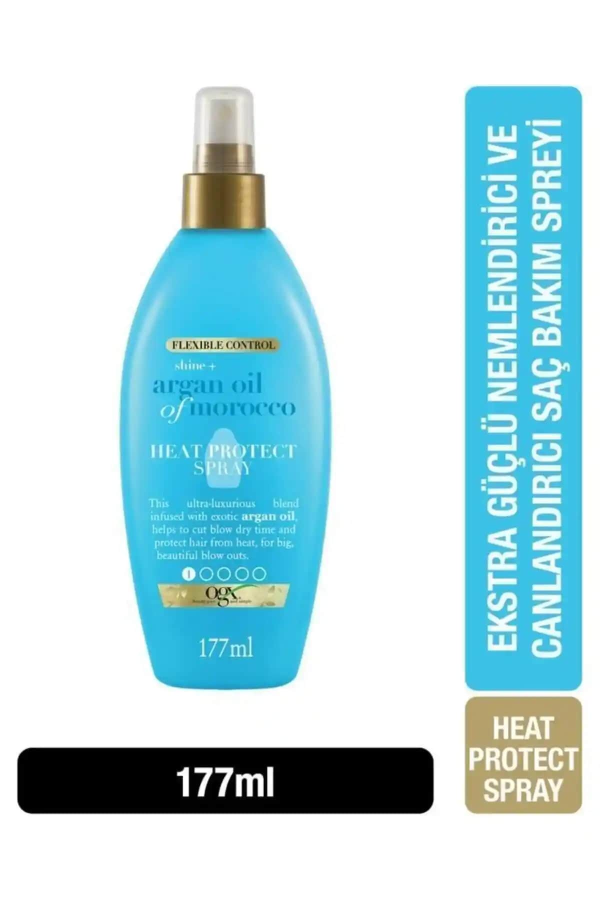 OGX Argan Oil of Morocco Isıya Karşı Koruyucu Sprey: Saçlarınızı Güçlendiren ve Parlaklık Katan Bakım Ürünü