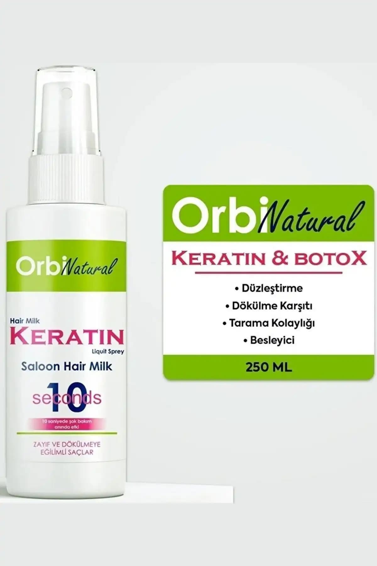 ORBIFRESH Durulanmayan Keratin Bakım Sütü: Saçlara Derinlemesine Bakım ve Parlaklık Sağlar