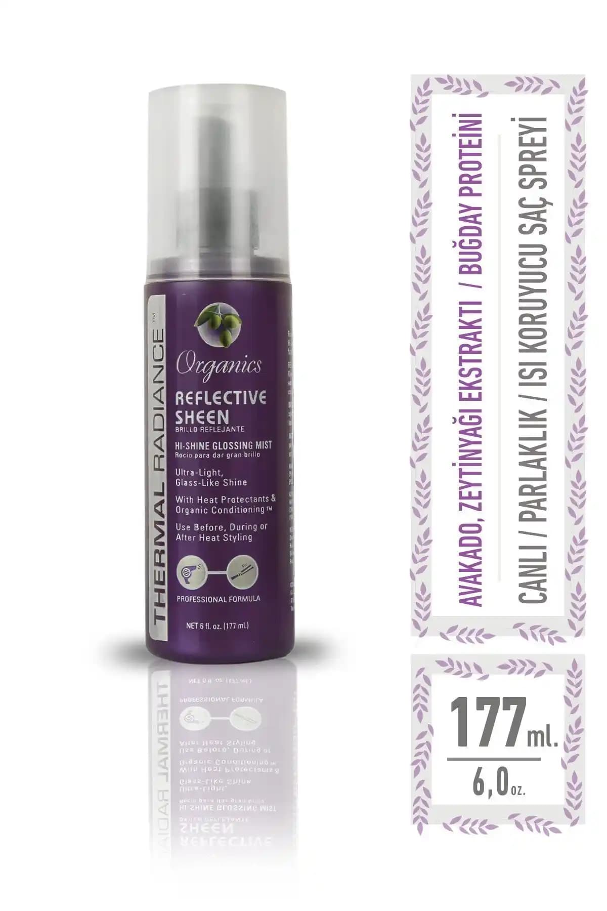 Organics Isı Koruyucu Protein Bakım Spreyi Saç Güçlendirme ve Parlaklık Sağlayan Ürün