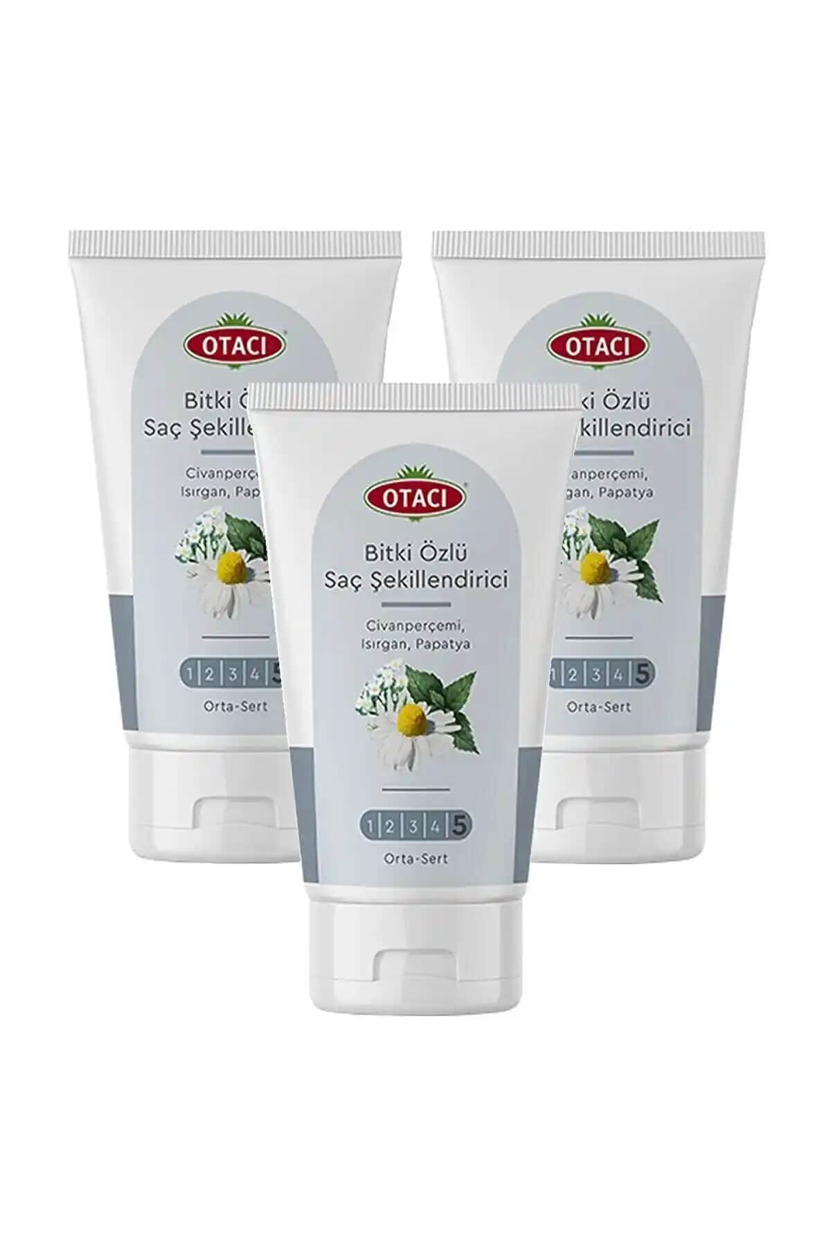 Otacı Bitki Özlü Saç Şekillendirici 150ml Üçlü Paket Doğal ve Uzun Süreli Form Koruma