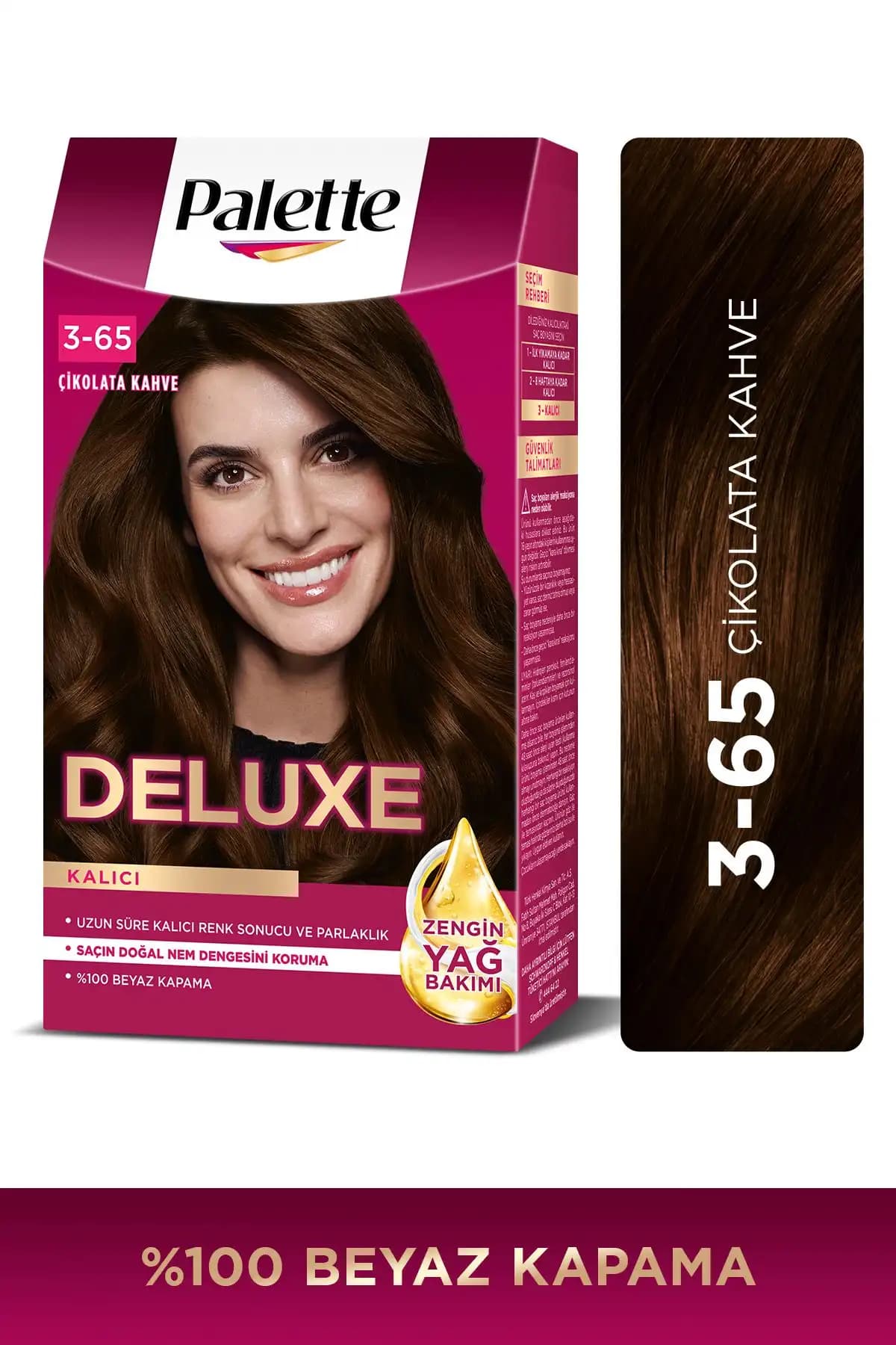 Palette Deluxe 3-65 Çikolata Kahve Saç Boyası ile Doğal ve Parlak Görünüm Yaratın