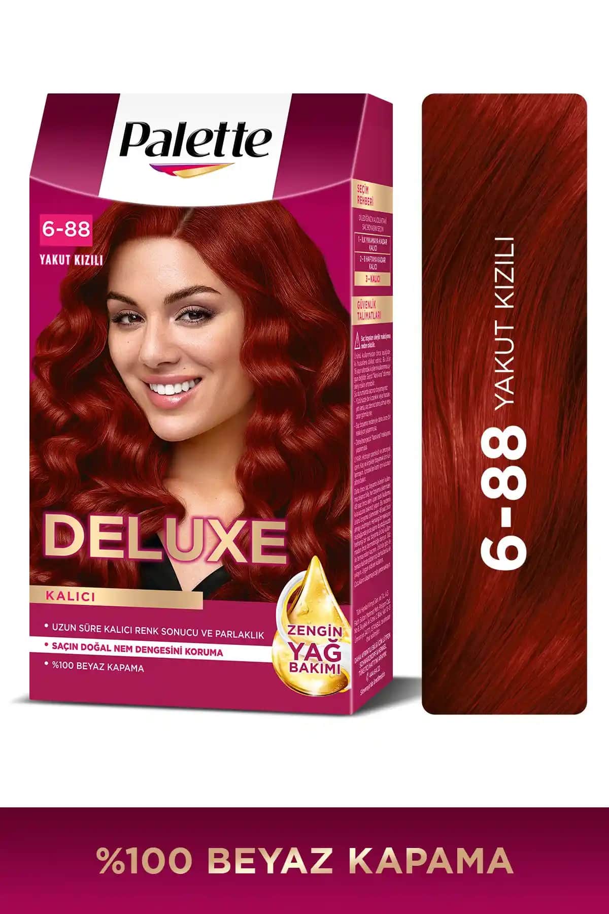 Palette Deluxe 6-888 Yakut Kızılı Saç Boyası: Canlı ve Kalıcı Kırmızı Tonları