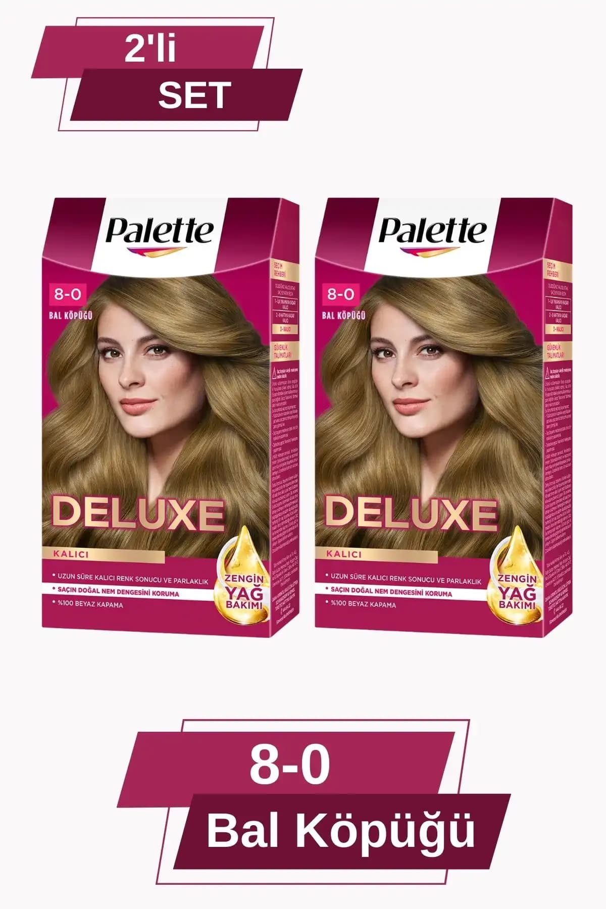 Palette Deluxe 8-0 Bal Köpüğü Saç Boyası ile Uzun Süreli ve Doğal Saç Renkleri