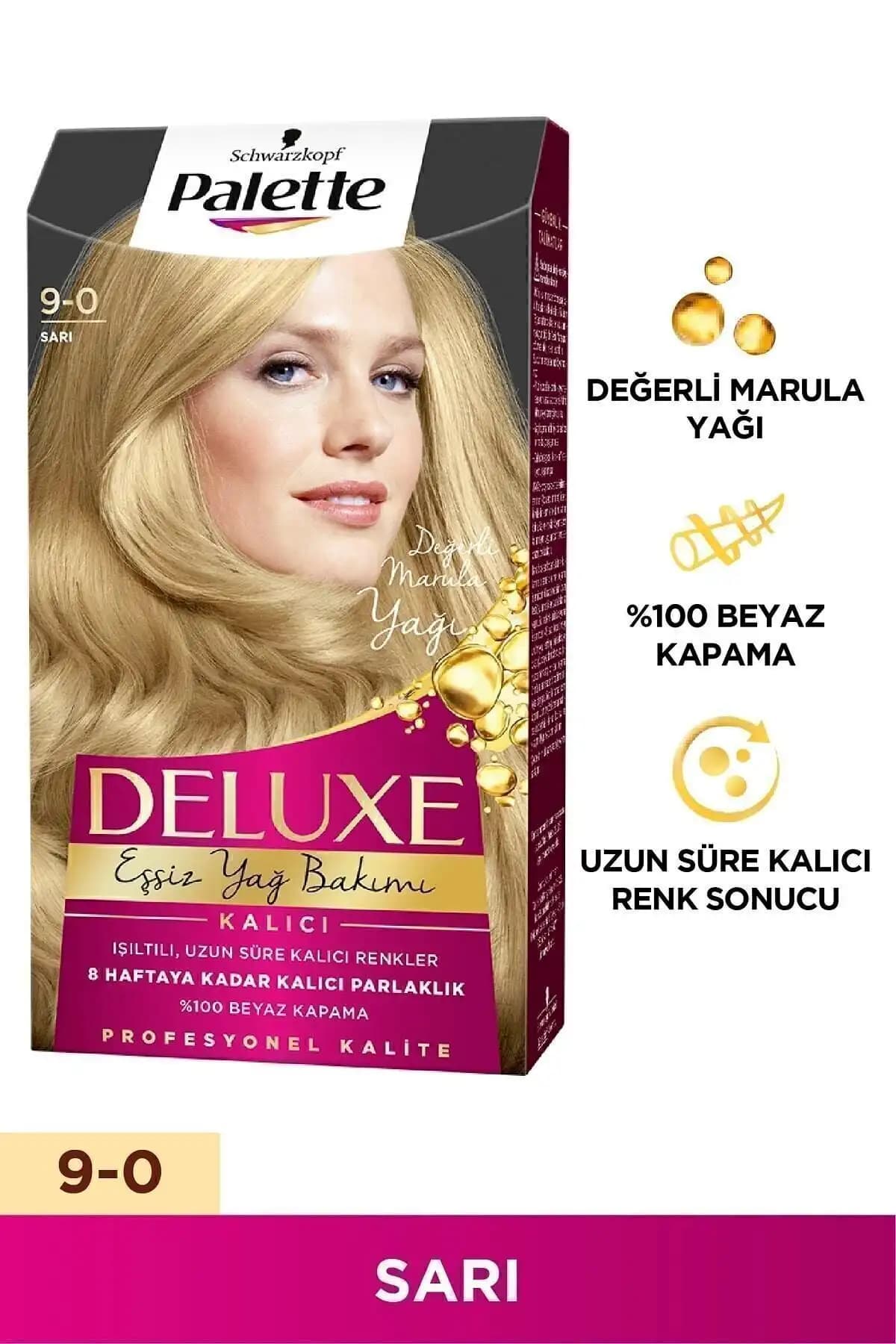Palette Deluxe 9-0 Sarı Saç Boyası: Canlı ve Güvenli Renk Deneyimi