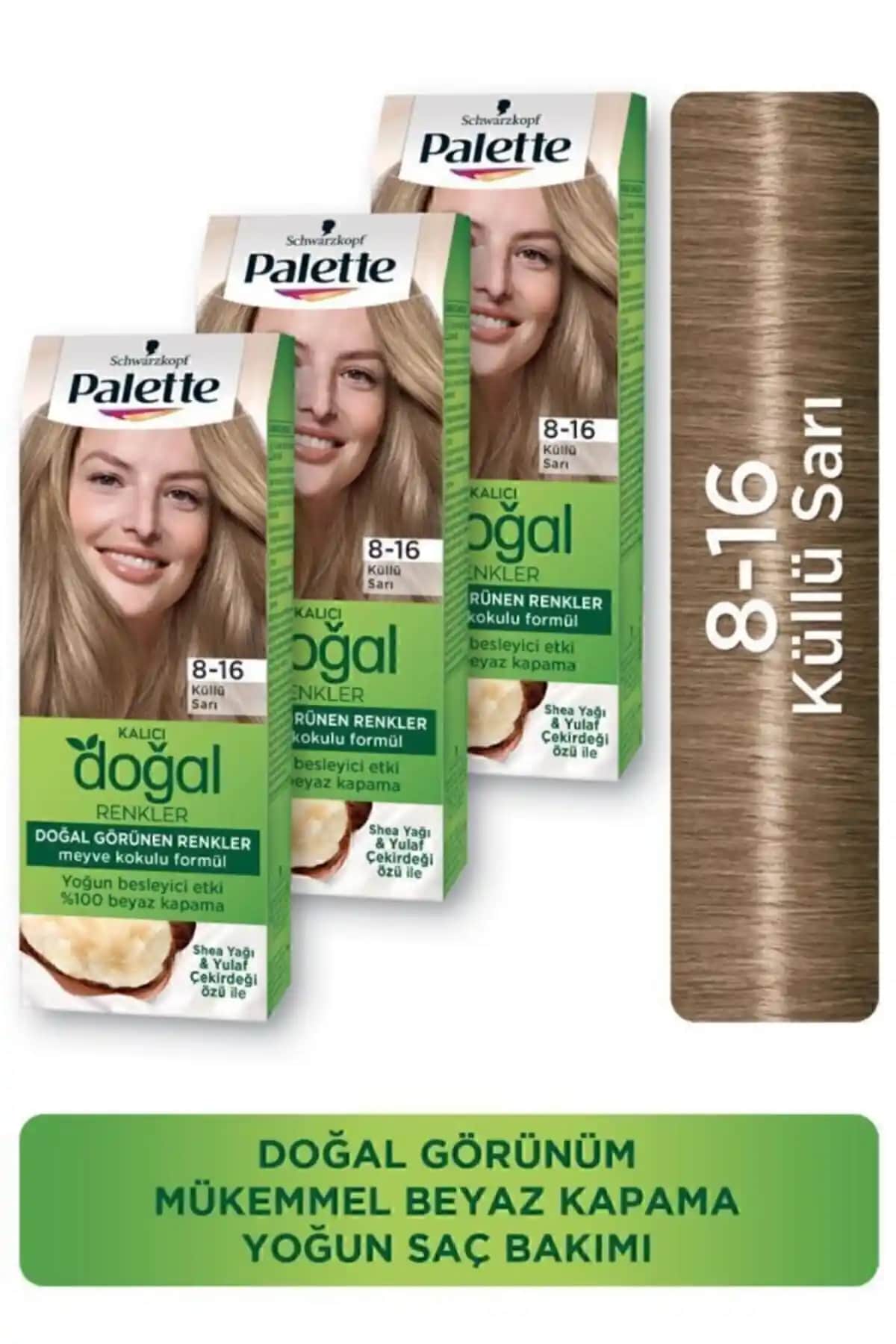 Palette Kalıcı Doğal Renkler Saç Boyası 8-16 Küllü Sarı Detaylı İnceleme