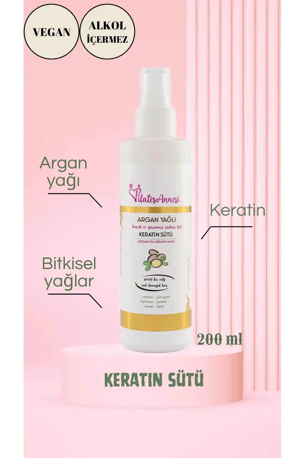 Pilatesannesi Argan Yağlı Keratin Sütü ile Saç Bakımında Doğal ve Etkili Çözüm