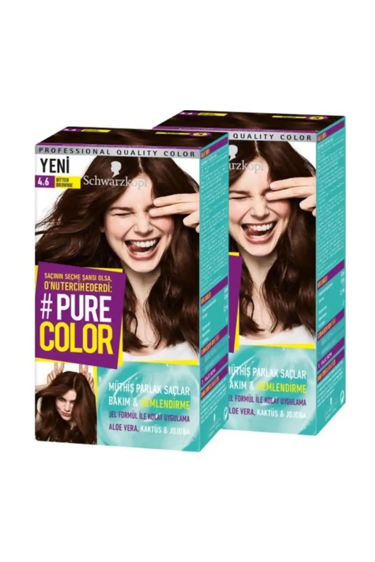Pure Color 4-6 Bitter Brownie Kalıcı ve Doğal Görünüm Sağlayan Saç Boyası